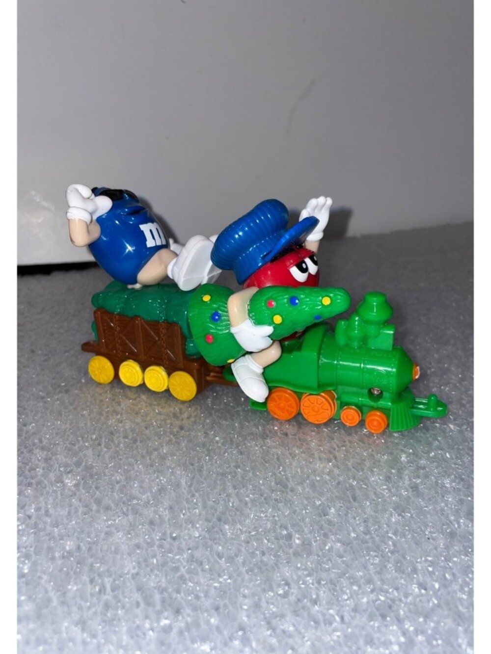 M&M's In Train Cars Christmas Ornaments